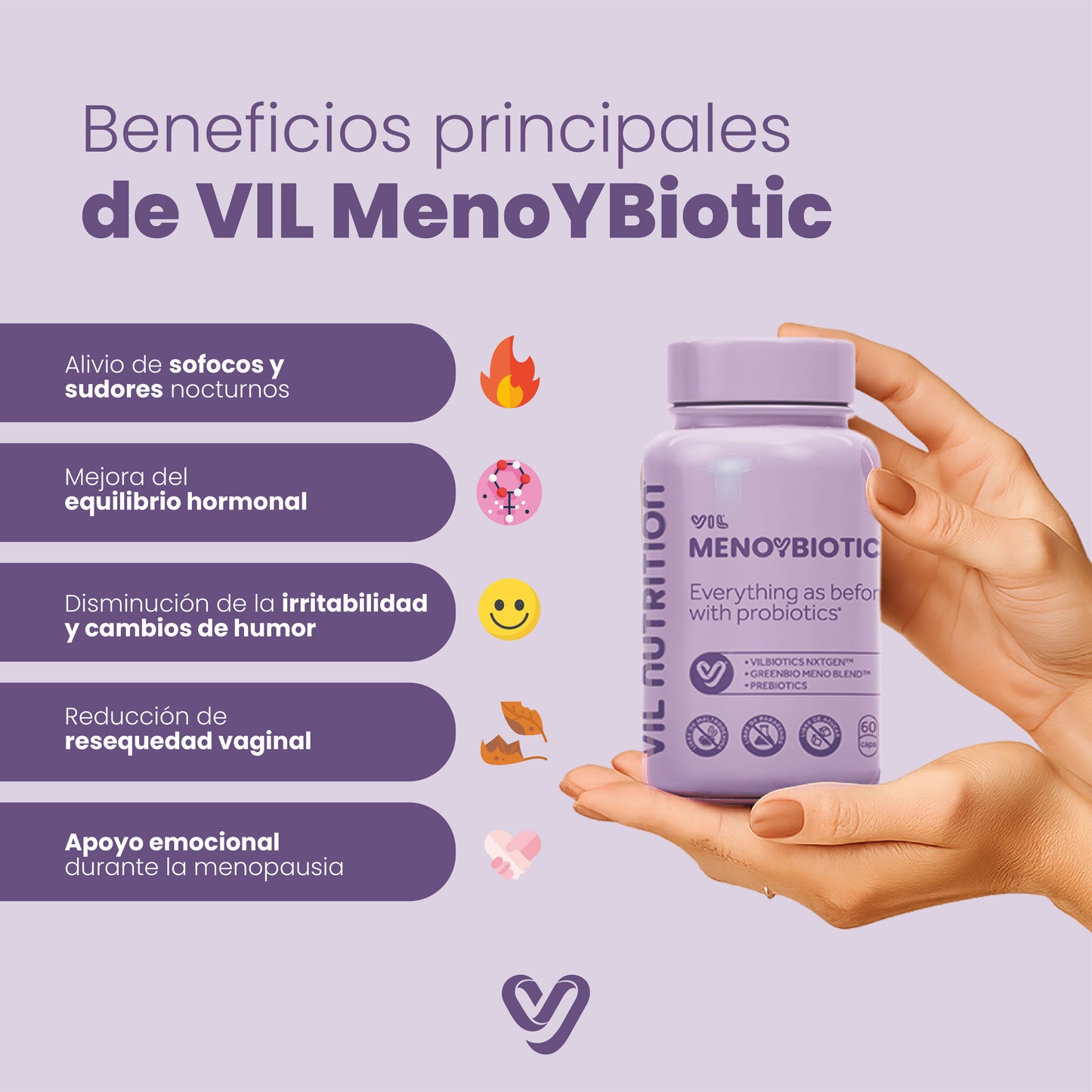 VIL MenoYBiotic x3 - Trata menopausia